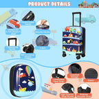 Weewooday Kids Luggage and Backpack 18" Suitcase - Image 2