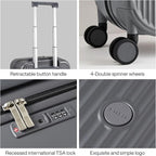 mixi Underseat Carry on Luggage 16 Inch Hardshell PC Suitcase - Image 4