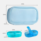Serfeymi Weekly Travel Pill Organizer 2 Times A Day AM PM Upgraded Rainbow Pill - Image 2