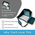 Kids Travel Tray for Car Seat – Gray – The Essential Travel Lap Desk - Image 4