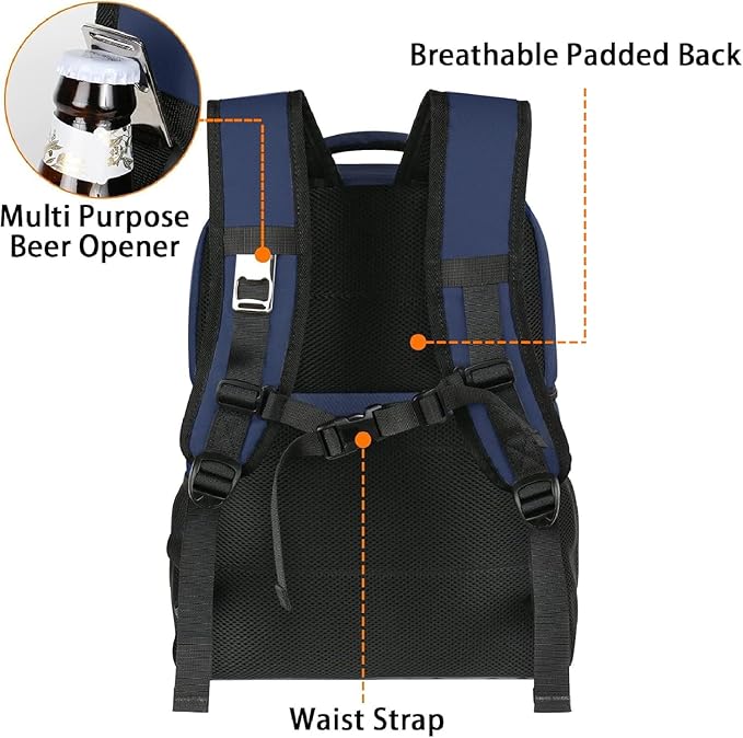 MATEIN Cooler Backpack, 26 Cans Insulated Lunch Backpack - Image 4