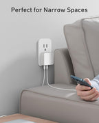 Nekmit 100W Flat USB C Charger Block, 3-Port GaN Fast Wall Charger, USB C Wall - Image 5
