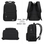 Black Backpack for School, School Backpack for Boys Girls Teens, College Book - Image 7
