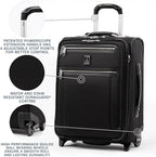 Travelpro Platinum Elite Softside Expandable Carry on Luggage, 2 Wheel Upright - Image 2