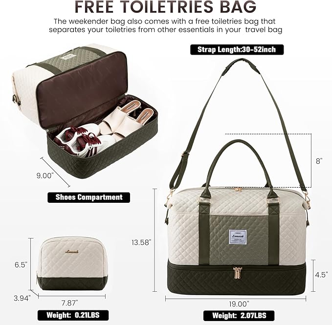 LOVEVOOK Travel Duffle Bag, Weekender Bags - Image 2