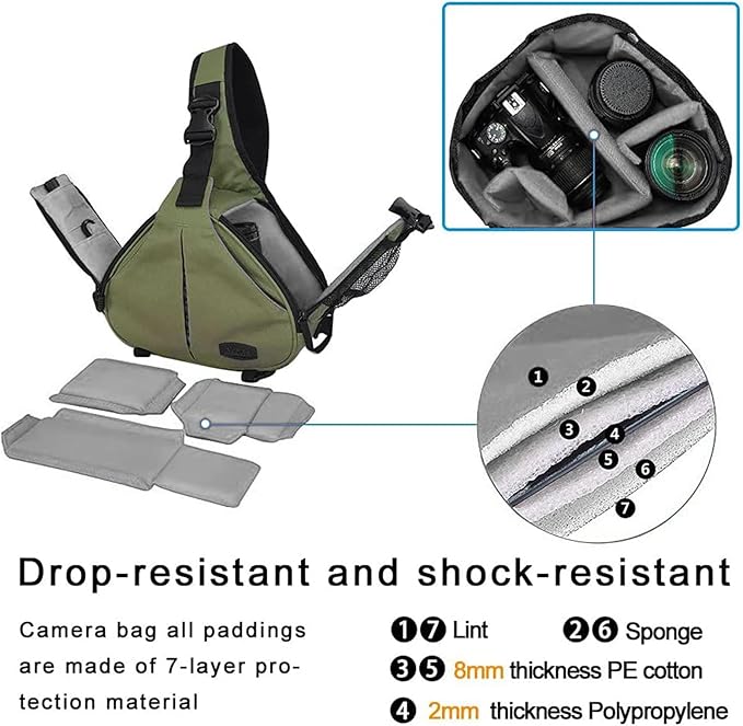 CADeN Camera Bag Sling Backpack Camera Case Waterproof - Image 8