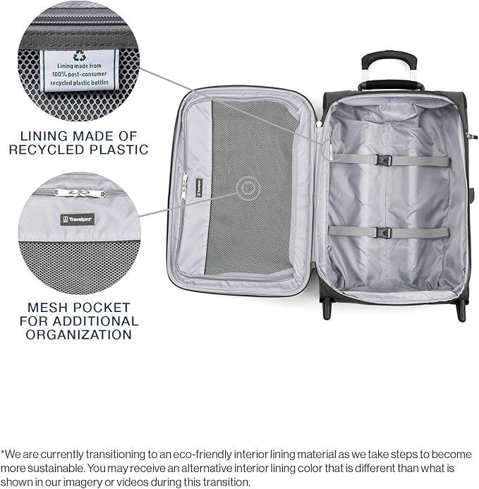 Travelpro Maxlite 5 Softside Expandable Upright 2 Wheel Carry on Luggage - Image 3