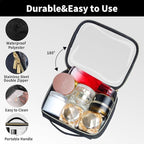 Travel Toiletry Bag, 2 Pack Clear Makeup Bags - Image 4