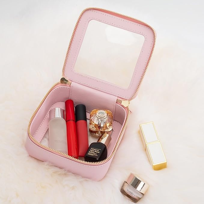 Aveniee Small Clear Makeup Bag, Mini Travel Toiletry Organizer TSA Approved - Image 4