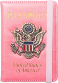 Passport Holder for Travel Women, RFID Blocking Passport Wallet Cover Case by Coowayze