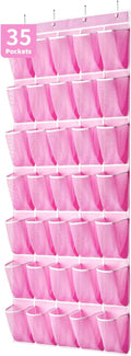 35 Pockets Over the Door Shoe Organizer, Hanging Shoe Organizer by SAVERHO
