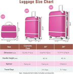 Merax Luggage Set 2 Piece Suitcase Set - Image 3