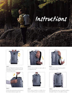 IDRYBAG Waterproof Backpack for Men 20L/30L/40L, Floating Dry Bag Kayak - Image 8