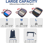 Cipway Compression Packing Cubes, See Through Mesh Luggage Organizer Bags - Image 5
