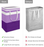 HomeHacks 2 Pack Large Laundry Baskets, Waterproof, Freestanding Laundry Hampers - Image 3