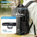 Fotopro 66" Camera Tripod, Aluminum Compact Travel Tripod and Monopod - Image 3