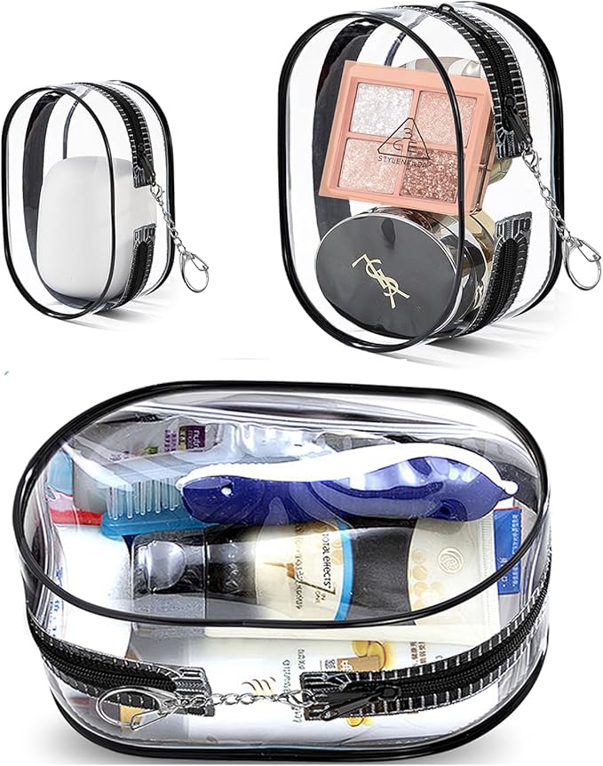 XEWEA Small Clear Toiletry Makeup Bag Portable Waterproof, Electronics - Image 8