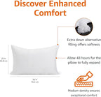 Amazon Basics Down Alternative Bed Pillow, Medium Density - Image 2