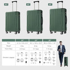 Merax 24 Inch Expandable Checked Luggage, Hardshell ABS Medium Suitcase - Image 6