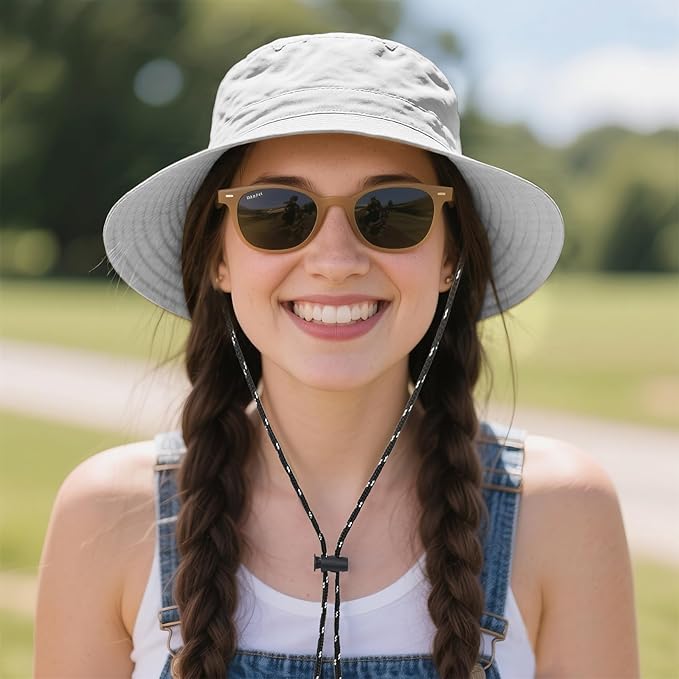 Durio Waterproof Bucket Hats for Woman UPF 50+ Sun Hat UV Protection Packable - Image 6
