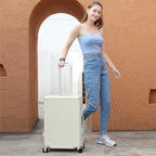 AnyZip Luggage Aluminium Frame Suitcase PC ABS Hard Shell TSA Lock No Zipper - Image 2