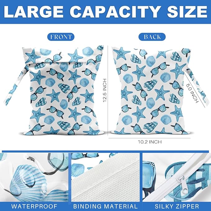 Beach Bags Wet Bag for Swimsuit Tote Bag for Friends Travel Gifts, Aloha Bags - Image 3
