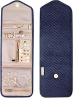 BAGSMART Travel Jewelry Organizer Case Foldable Jewelry Roll - Image 9