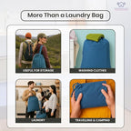 LFH Home Cotton Canvas Large Laundry Bag - Image 4
