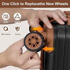 Romswi Luggage Sets 2 Piece 22In, Expandable 22x14x9 Carry On Luggage - Image 6