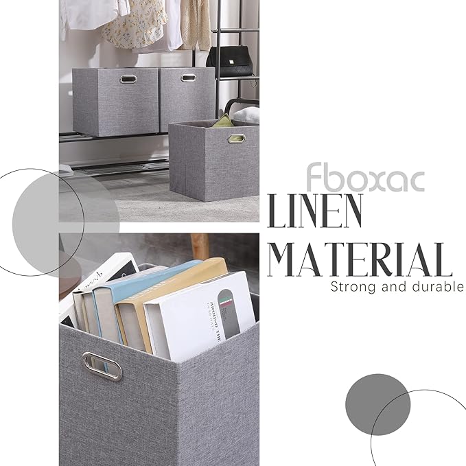 Collapsible Organization Basket Fabric Foldable Box - Image 3