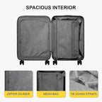 LEVEL8 Grace Carry On Luggage Airline Approved, 20 Inch Expandable Hardside - Image 7