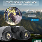 8x25 Compact Binoculars, Small Lightweight Handheld Portable Mini Pocket BAK-4 - Image 5