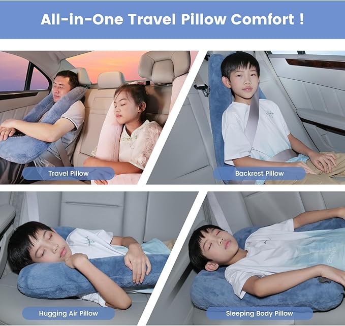 Car Pillow for Kids, Professional Kids Car Pillow for Sleeping Inflatable - Image 6