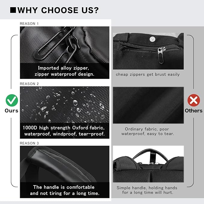 40L Travel Duffle Bag, 4-in-1 Large Gym Bag - Image 6
