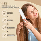 Dual Voltage Hair Dryer Brush, Travel Hot Air Brush Mini, Blow Dryer Ionic Straightener Curler Styler Blowout Hair Tools