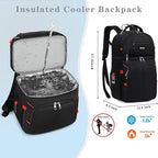 Insulated Cooler Backpack, Double Deck Leakproof Cooler Bag, Insulated Backpack - Image 5