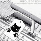 2 Pcs Cute Black Cat Luggage Tags - Image 5