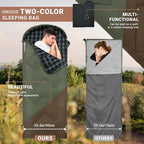 KingCamp Sleeping Bag for Adults, Cold Weather & Warm XL Big and Tall Flannel - Image 7