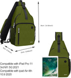 MOSISO Sling Backpack Bag, Crossbody Shoulder Bag Travel Hiking Daypack Chest - Image 5