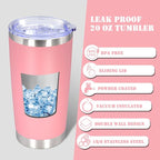 20 oz Tumbler with lid Double Wall Vacuum Insulated Tumblers Stainless Steel - Image 3