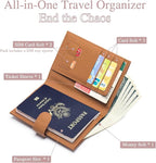 Leather RFID Passport Holder for Travel – Slim Passport Wallet for Women & Men - Image 2