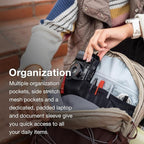 Osprey Quasar 26L Commuter Backpack, Cascade Blue/Coal Grey Heather - Image 5