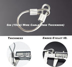 20 pcs 6 inch 3mm Thickness Stainless Steel Wire Cable - Image 2