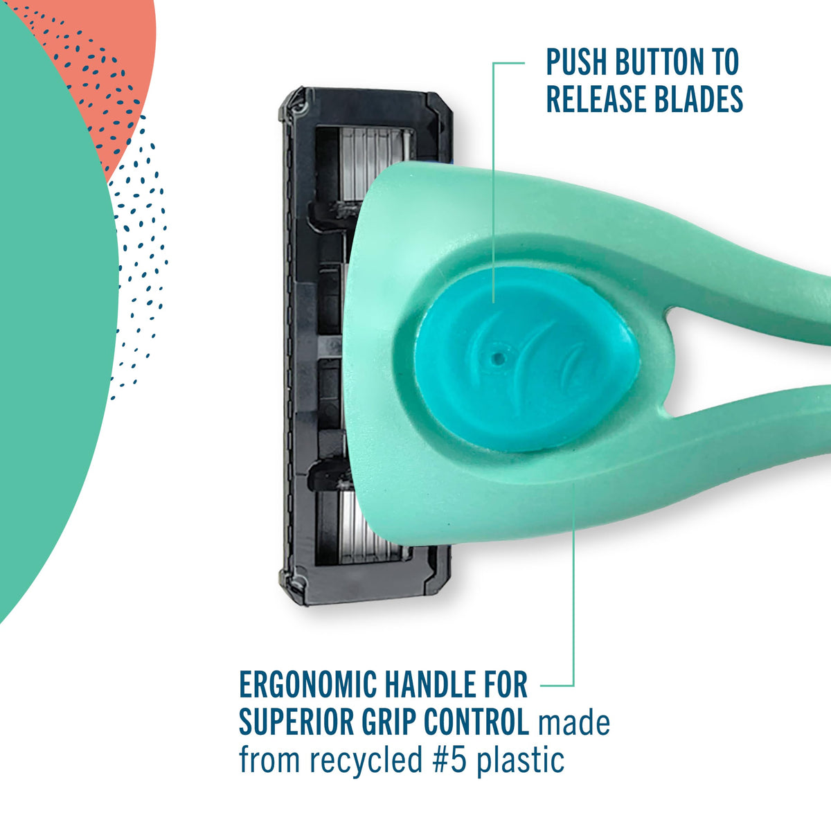 Shave 5 Wave Edition Razor Blade Refills (Replacement Cartridges)