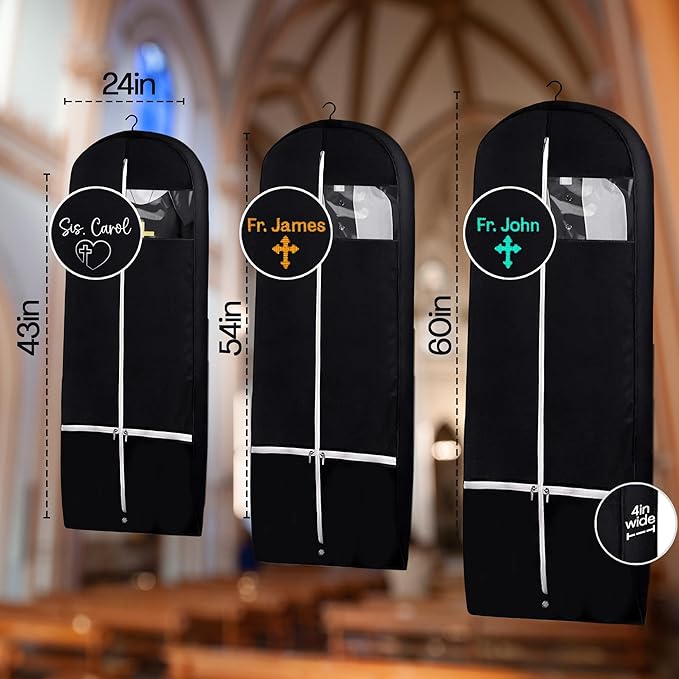 Personalized Garment bag for Hanging Clothes - Image 5