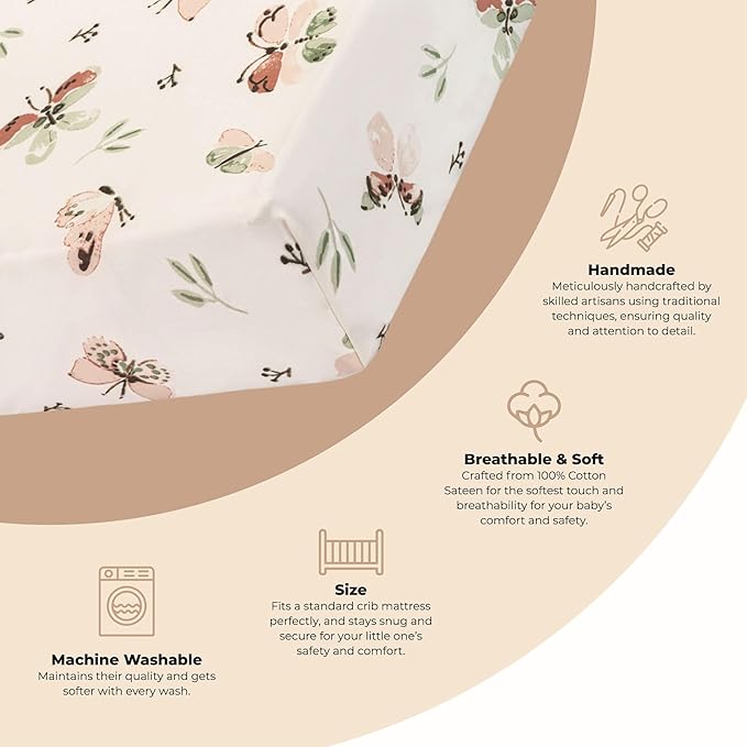Crane Baby Crib Sheet - Image 2