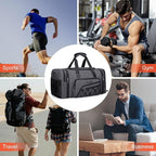 WITZMAN Duffle Bag for Men Nylon Large Gym Weekender Bag - Image 8
