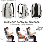mixi Travel Laptop Backpack for Women & Men Carry On Backpack fits 16'' Laptop - Image 6