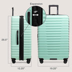 U.S. Traveler Boren Polycarbonate Hardside Rugged Travel Suitcase Luggage - Image 7