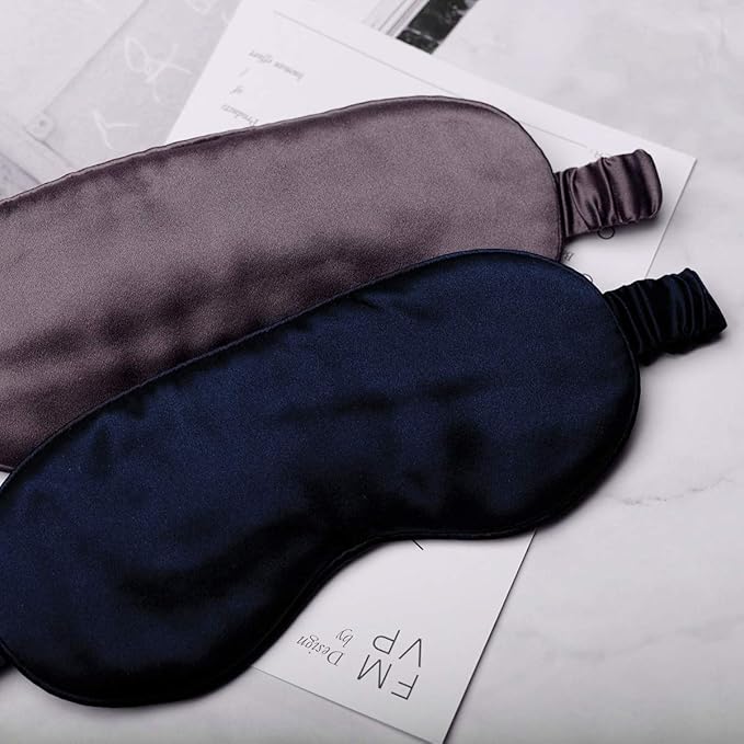 Silk Sleep Mask Light Blocking Luxury 100% Mulberry 19mm Silk Eye Mask Eye - Image 8